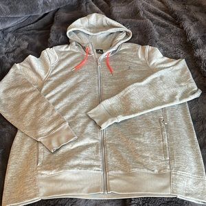 Nike Men’s Jordan size XXL grey zip up hoodie